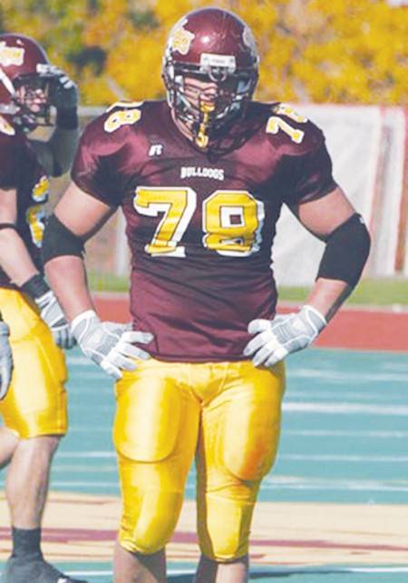 Tackling the Big Screen: Former Ferris State football player, Jake Visser, is one of 38 players chosen to be in the new film “Touchback.” Auditions were held at Coopersville High School over the summer, where nearly 1,200 players tried out for a role. Photo Courtesy of Ferris State Athletics Tackling the Big Screen: Former Ferris State football player, Jake Visser, is one of 38 players chosen to be in the new film “Touchback.” Auditions were held at Coopersville High School over the summer, where nearly 1,200 players tried out for a role. Photo Courtesy of Ferris State Athletics